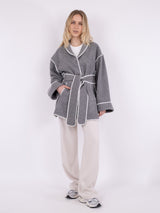 Frenchie Wool Jacket (107 DARK GREY MELANGE)