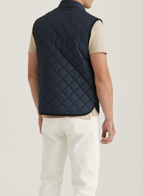Teddy Quilted Vest (59 Old Blue)