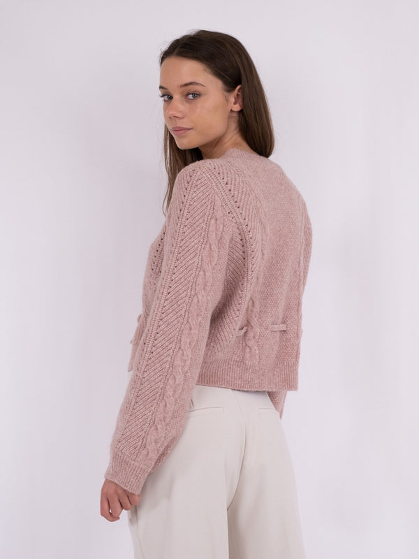 Molina Heavy Knit Cardigan (726 Rose Melange)