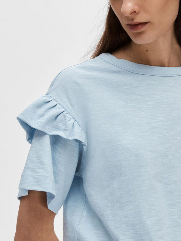 SLFRYLIE SS FLORENCE TEE M (CASHMERE BLUE)