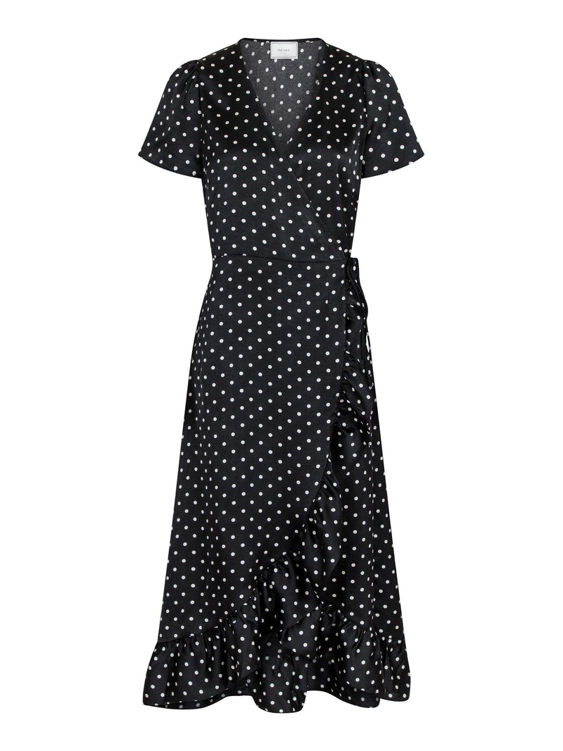 Hikoki Dot Dress (100 Black)