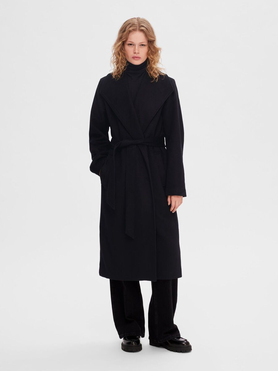 SLFROSA WOOL COAT B NOOS (BLACK)