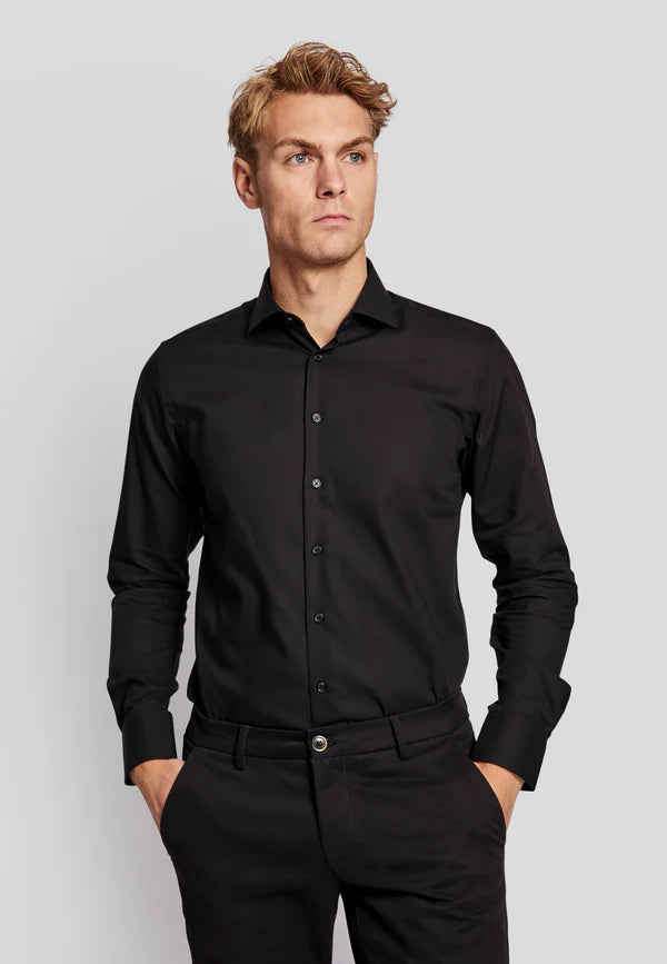BS Miles Slim Fit Shirt (BLACK)