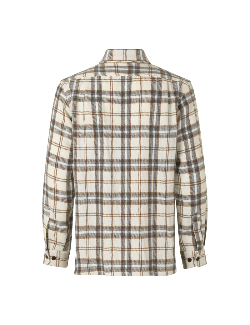 Soft Wool Roar Check Shirt (Almond Milk Check)