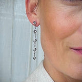 Ridge Long Earring Silver (Silver)