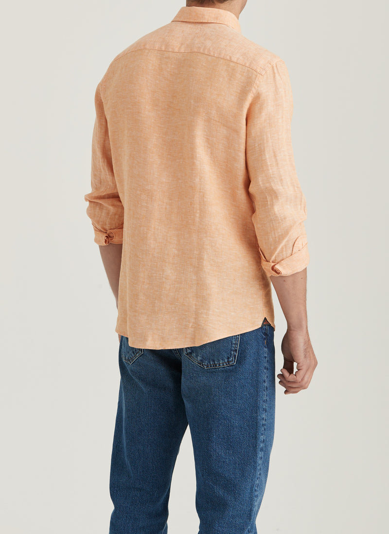 Douglas BD Linen Shirt LS (20 Orange)