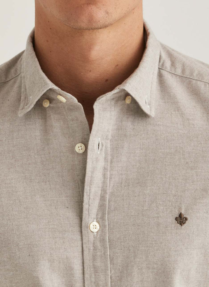Watts Flannel Shirt - Slim Fit (05 Khaki)
