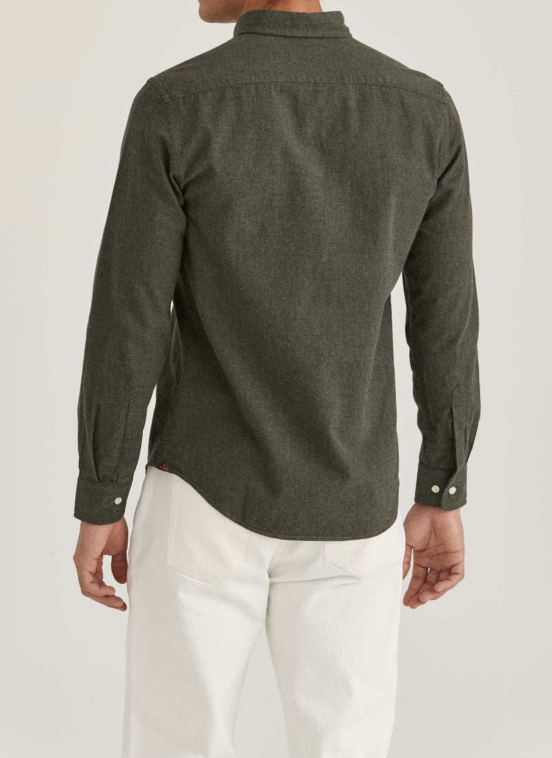 Watts Flannel Shirt - Slim Fit (78 Olive)