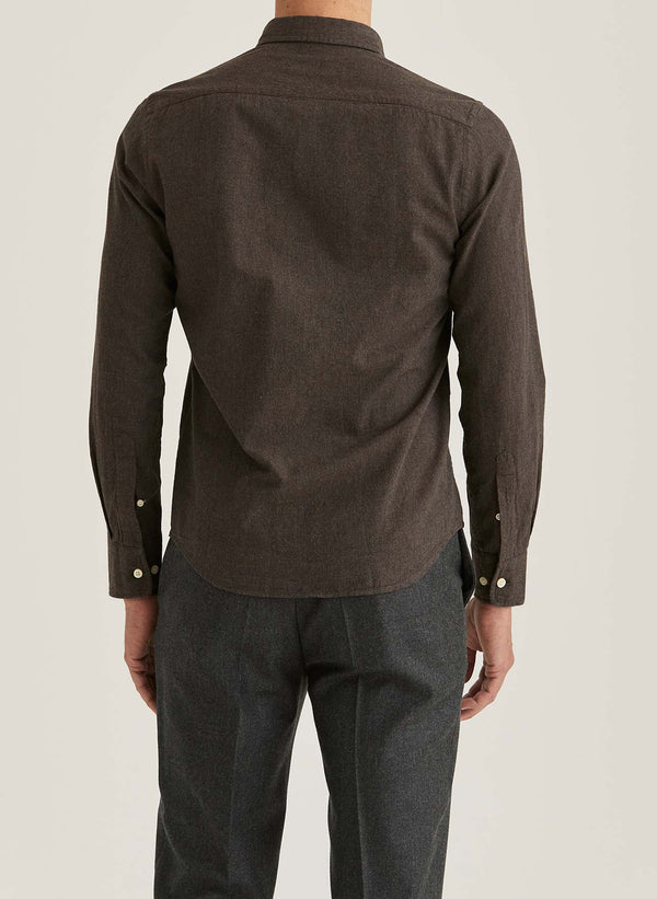 Watts Flannel Shirt - Slim Fit (80 Brown)