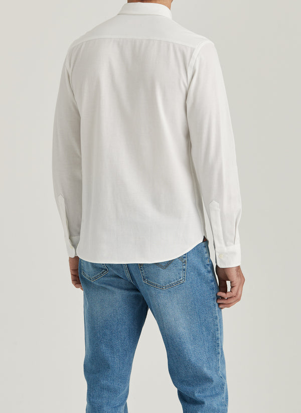 Eddie Pique Shirt - Slim Fit (01 WHITE)