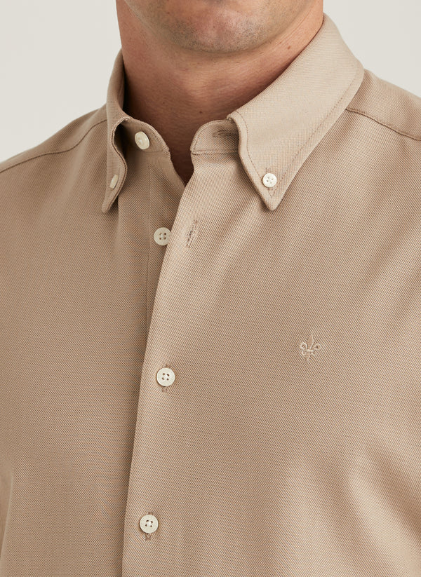 Eddie Pique Shirt - Slim Fit (05 Khaki)