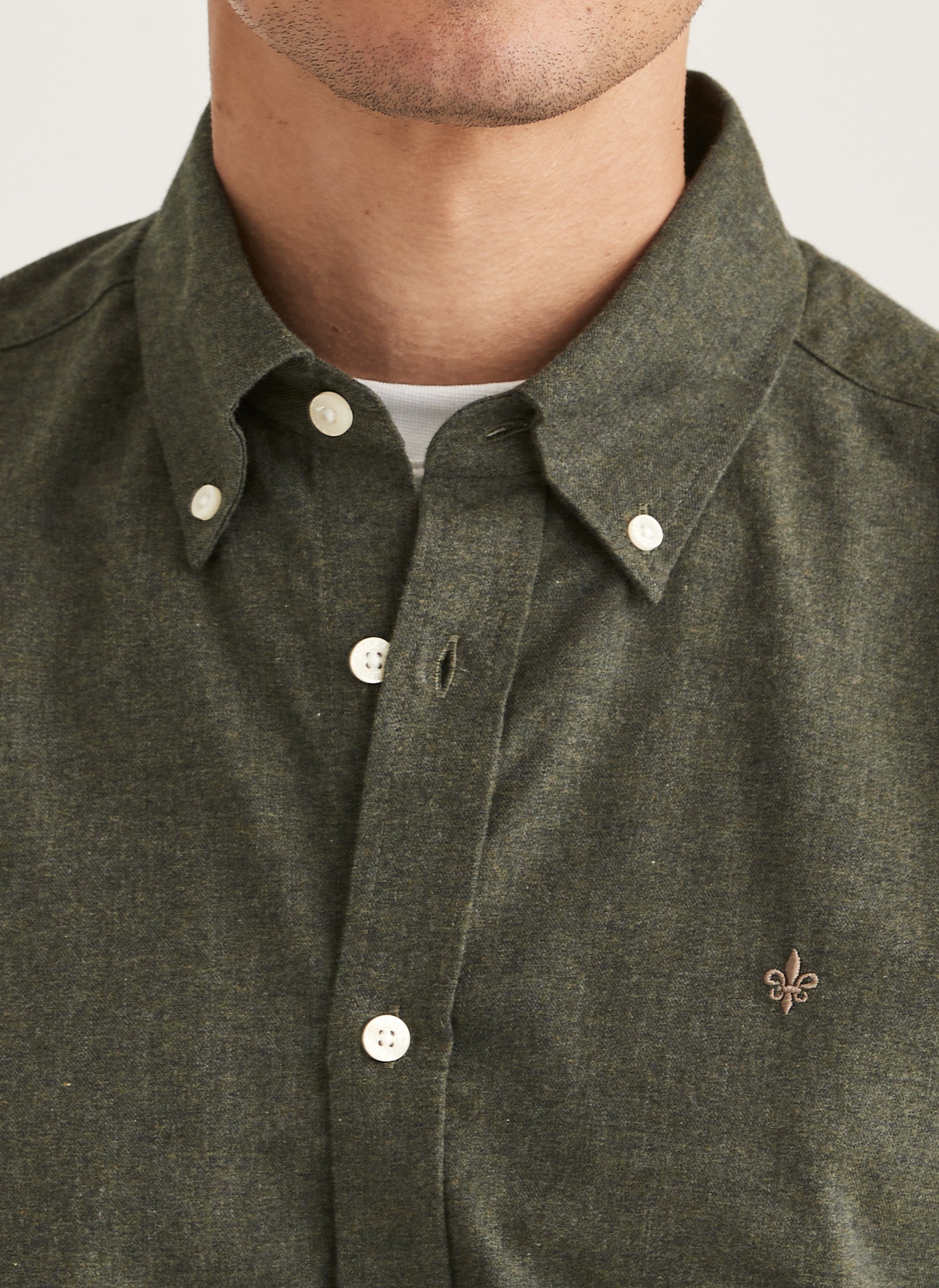 Watts Flannel Shirt-Slim Fit (78 Olive)