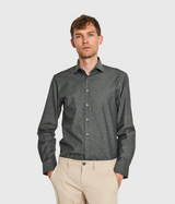 mörkgrön slimfit skjorta 