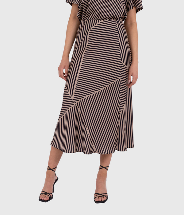 randig, snedskuren kjol från neo noir