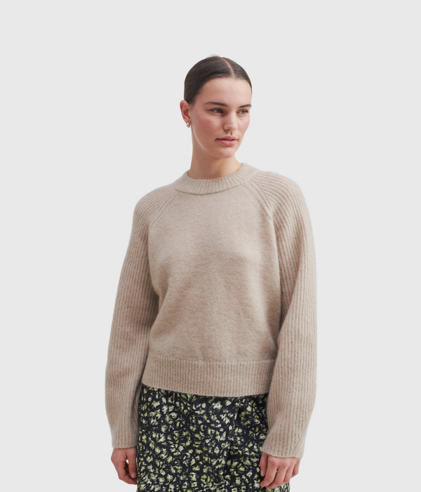 Brookline Knit New O-Neck (6112 Oxford Tan)