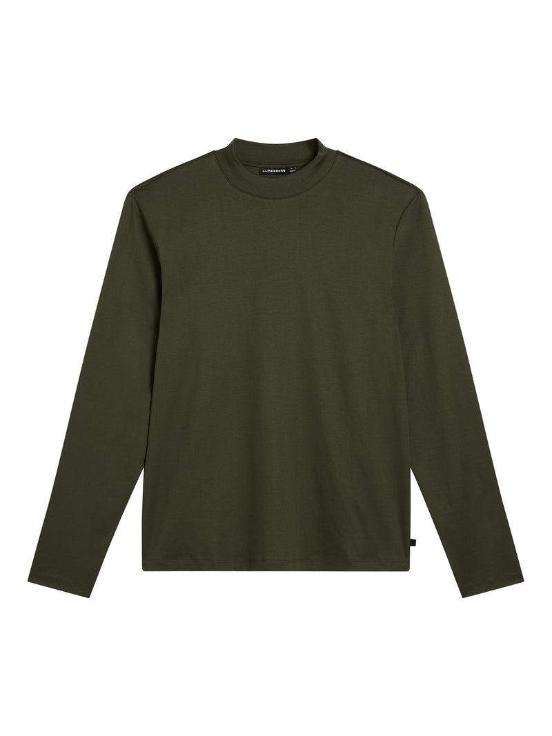 Ace Mock Neck LS T-Shirt (M354 Forest Green)