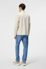 Errol Linen Workwear Overshirt (U029 Moonbeam)