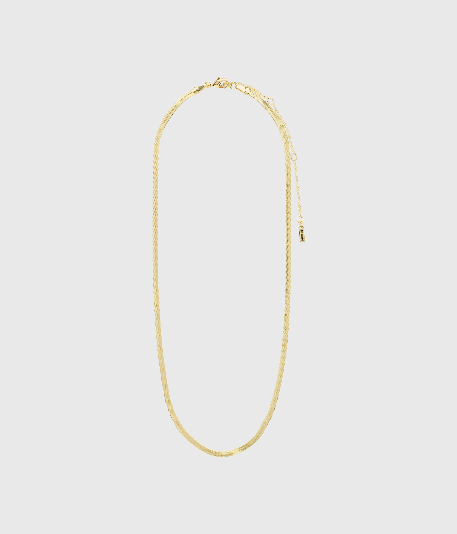 JOANNA Recycled Flat Snake Chain Necklace Gold-Plated (gold-plated)