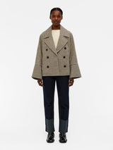 OBJKEILY SHORT JACKET NOOS (Sepia Detail:CHECK)