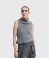 Kinne Knit Vest (7003 Dark grey melange)