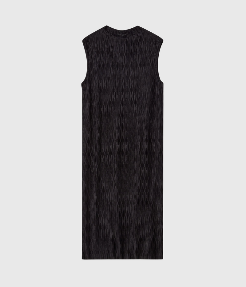 LEXINGTON DRESS SQUARE PLISSE (BLACK)