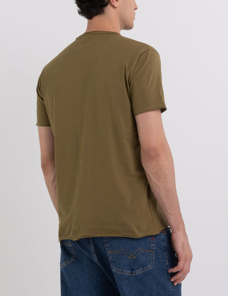 T-Shirt V-Neck (238 ARMY GREEN)
