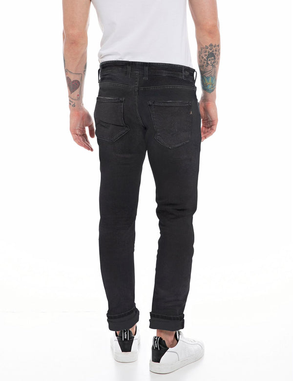 Trousers GROVER Hyper Cloud, Sustainable (098 BLACK dark wash tone)