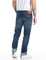 Trousers GROVER 573 BIO, Sustainable (007 DARK BLUE dark wash tone)