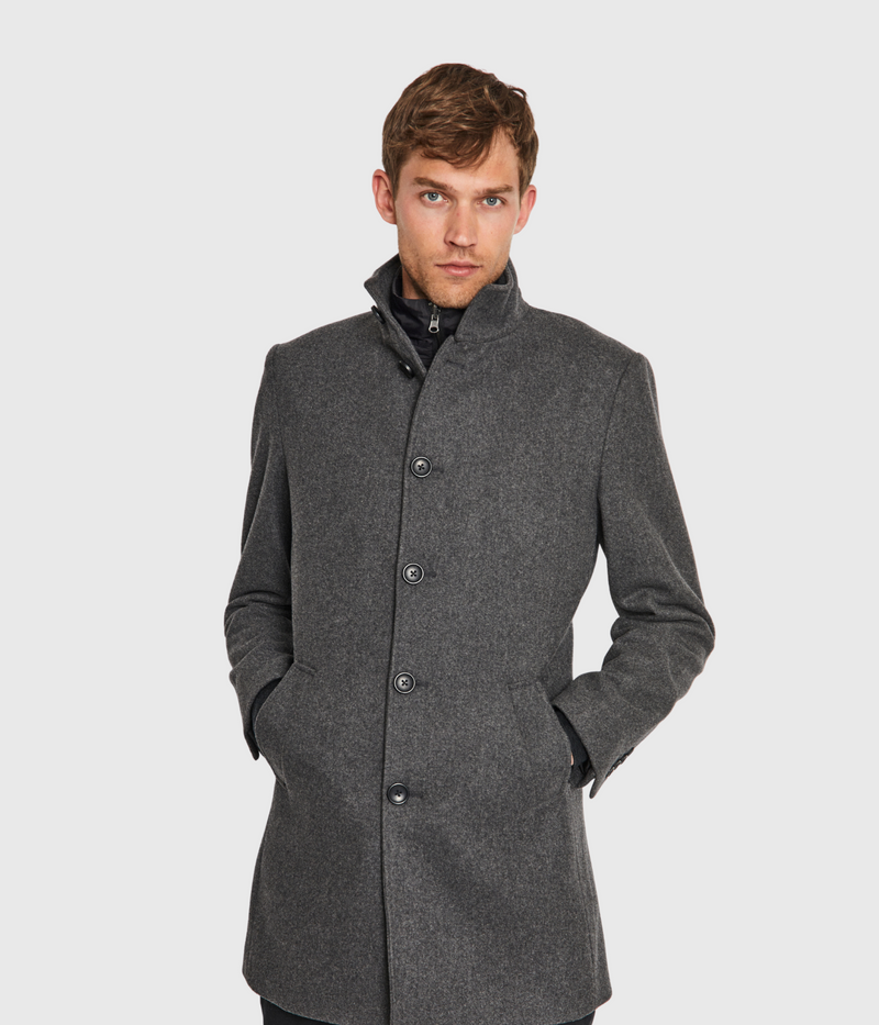 BS Ontario Slim Fit Coat (Dark Grey)
