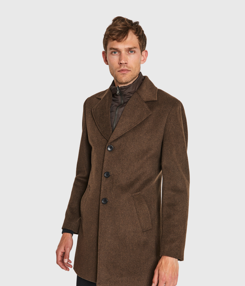 BS Portmore Slim Fit Coat (BROWN)