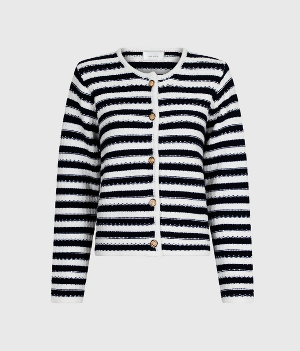 Limone Stripe Knit Jacket (767 Navy/White)