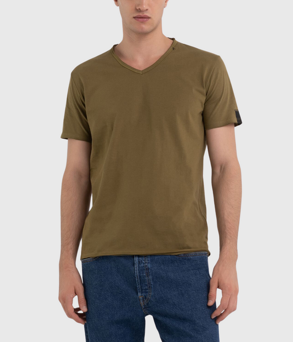 T-Shirt V-Neck (238 ARMY GREEN)