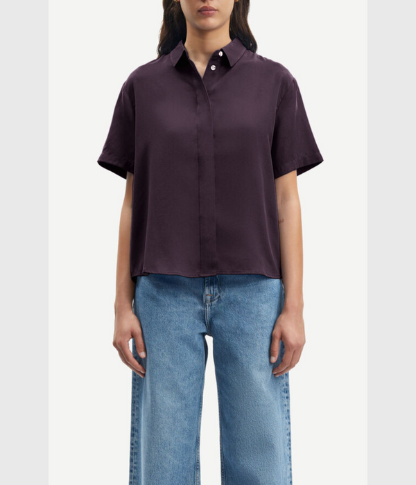 Mina Ss Shirt 14028 (193316TCX Plum Perfect)