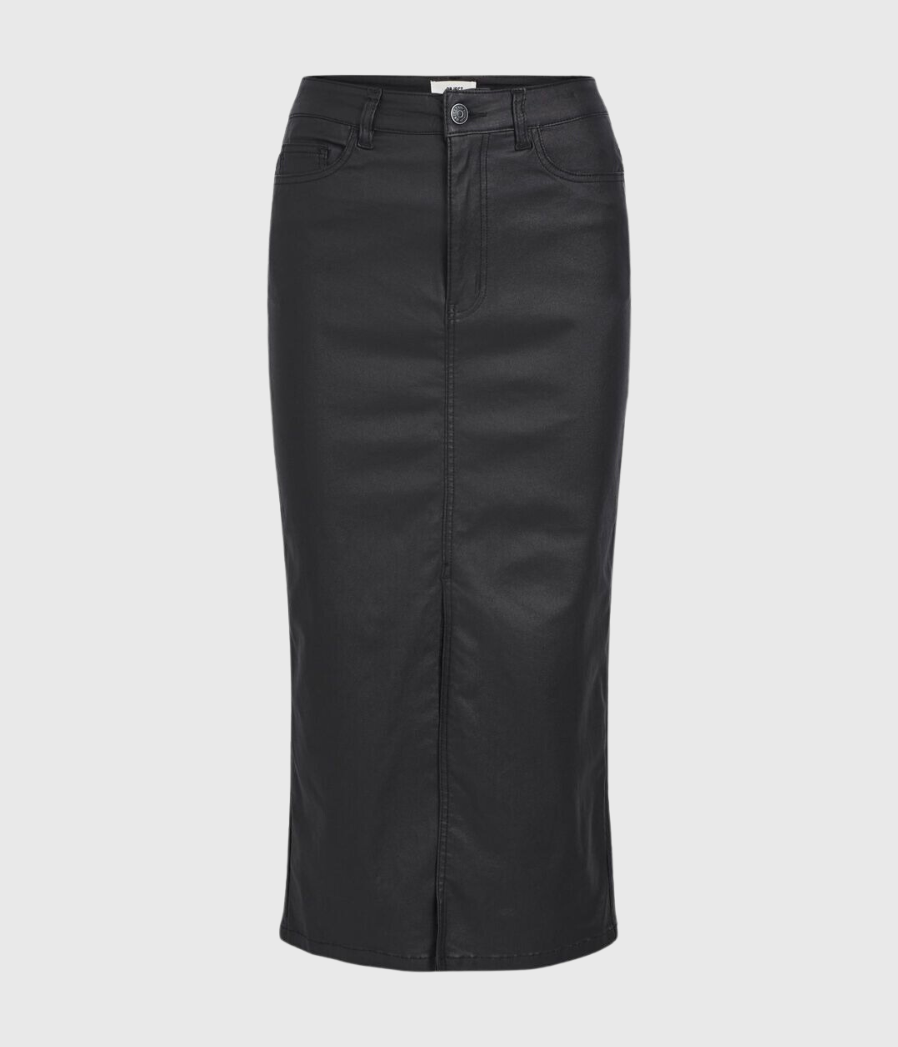 OBJNAYA COATED MW SKIRT NOOS (BLACK)