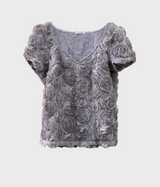 LOUISE TOP (SILVER BLUE)