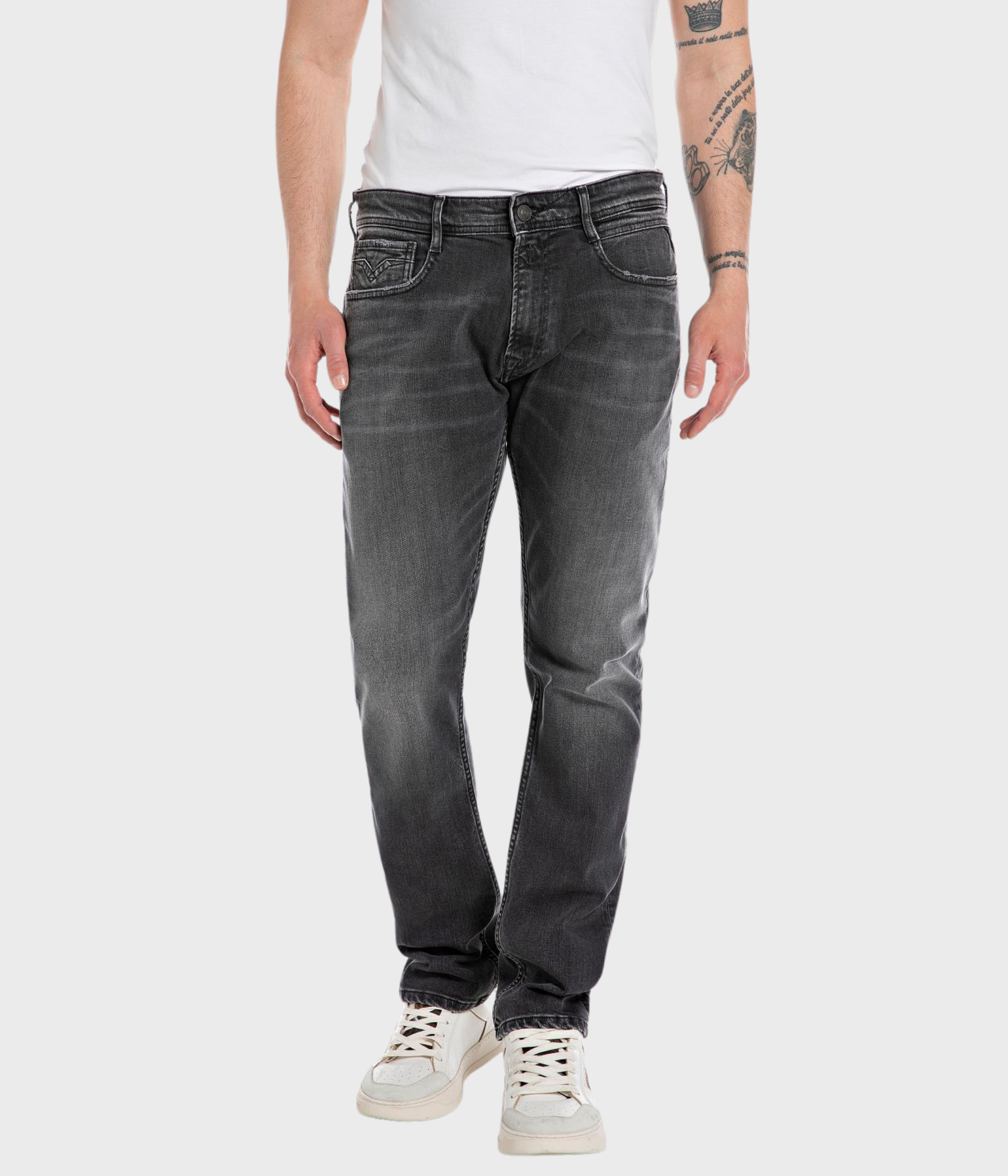 Trousers ROCCO 573 BIO, Sustainable (097 DARK GREY dark wash tone)