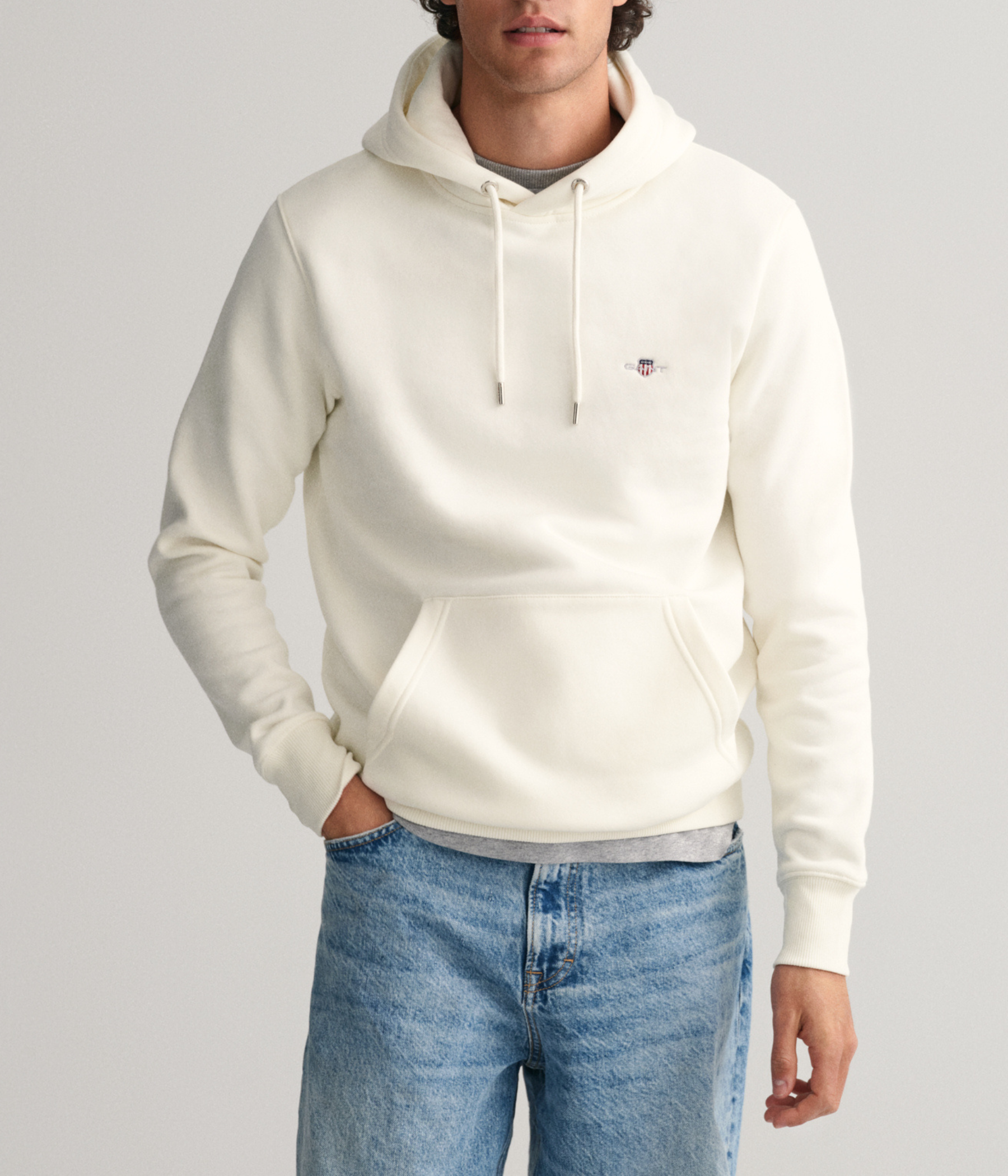 REG SHIELD HOODIE (113 EGGSHELL)