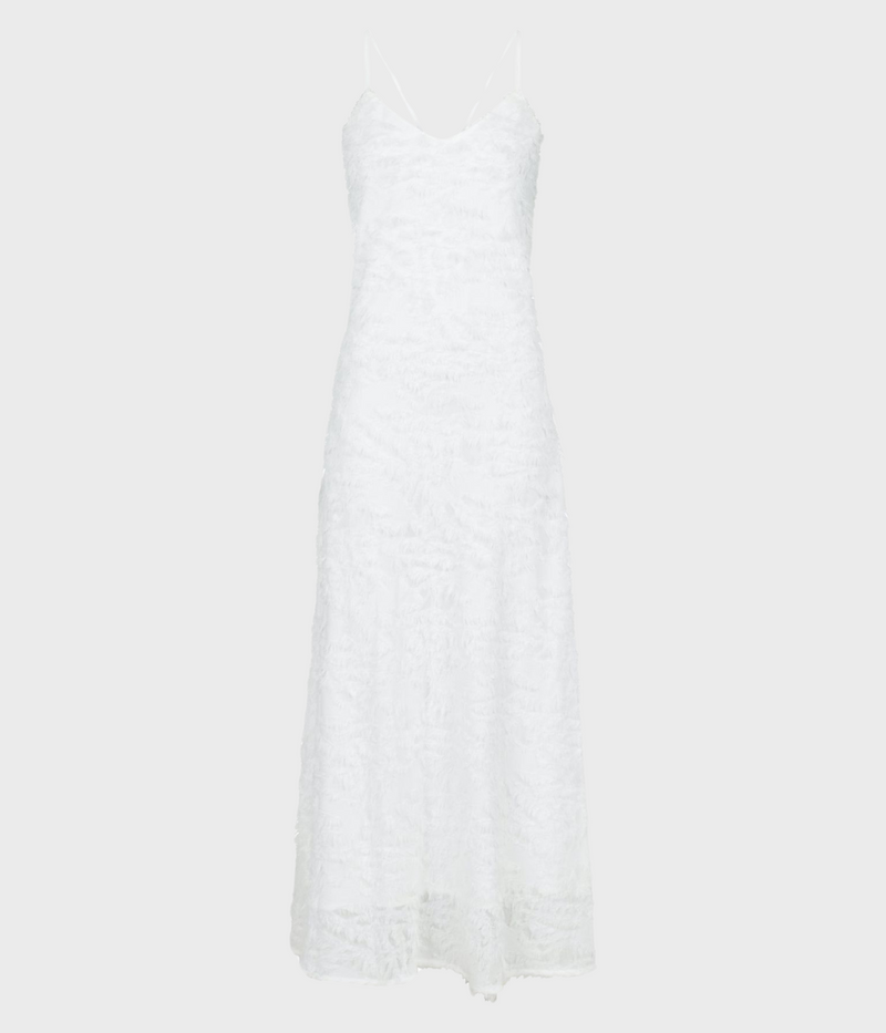 Clia Fringe Dress (120 White)