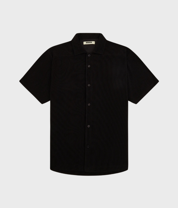 Wbbanks Plisse Shirt (BLACK)