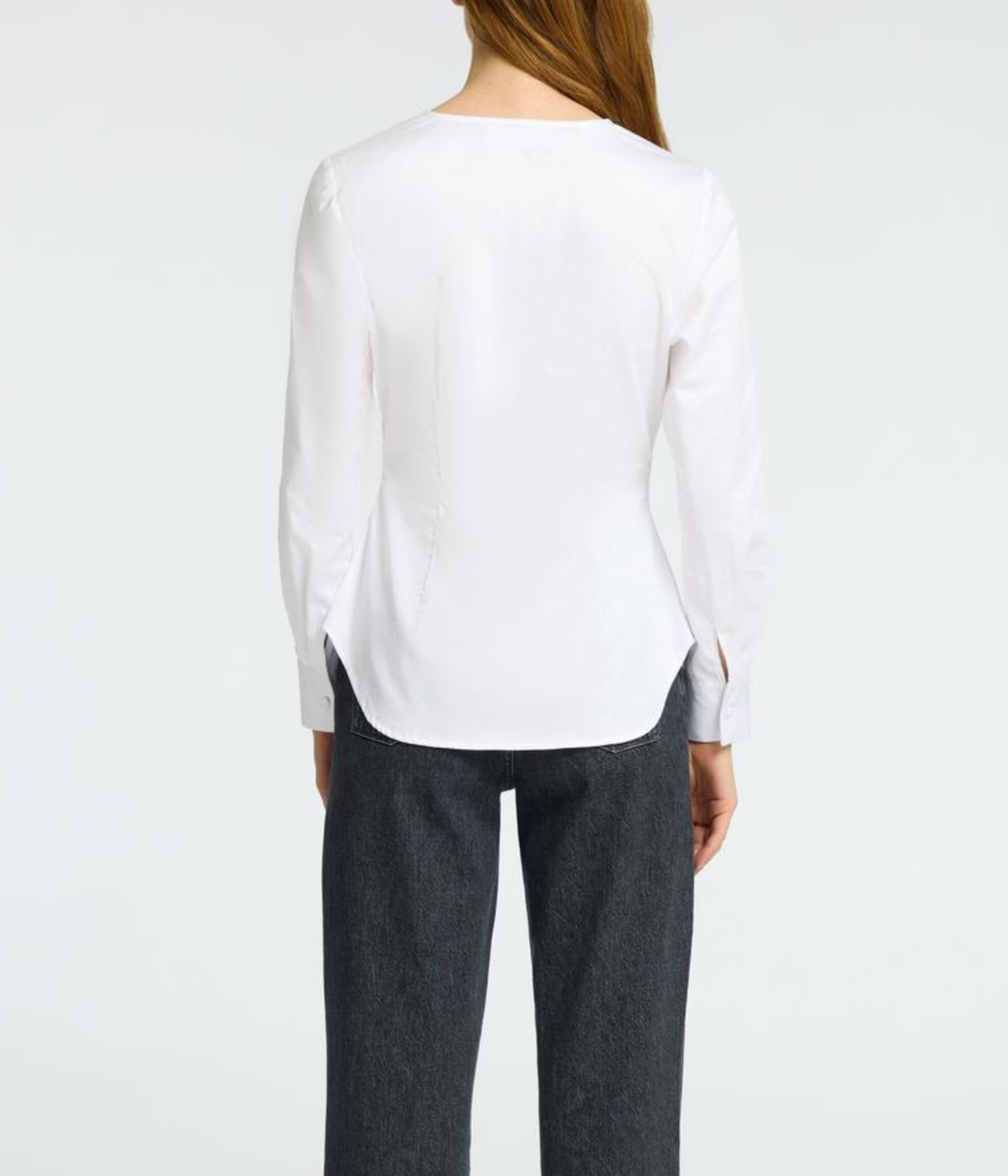 SLFNAJA LS FITTED BUTTONED SHIRT (Bright White)