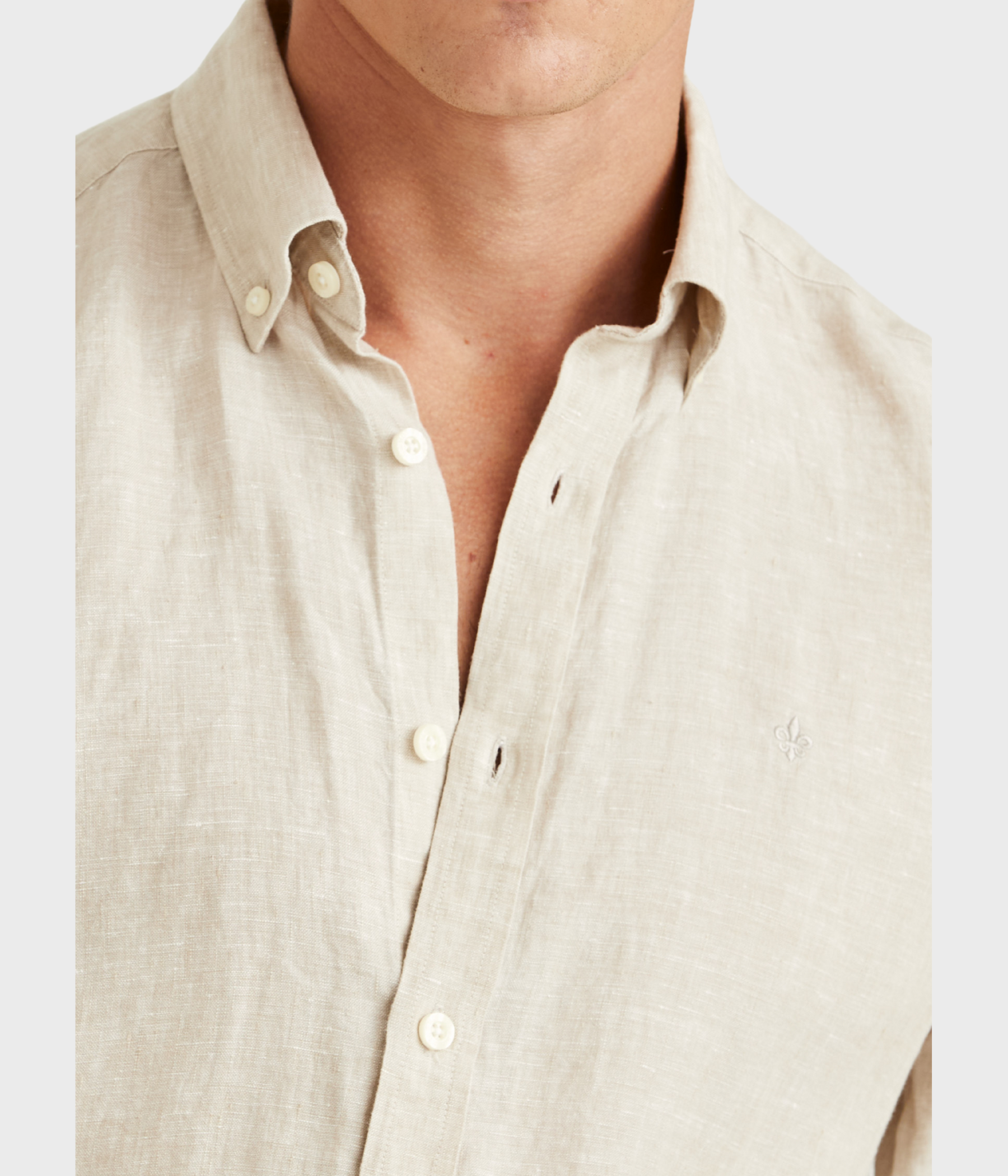 Douglas Linen Shirt-Classic Fit (05 Khaki)