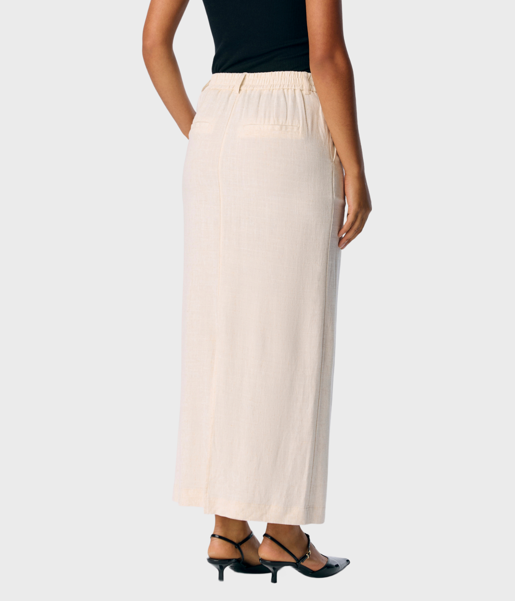 OBJSANNE RE MW ANKLE SKIRT NOOS (Sandshell)