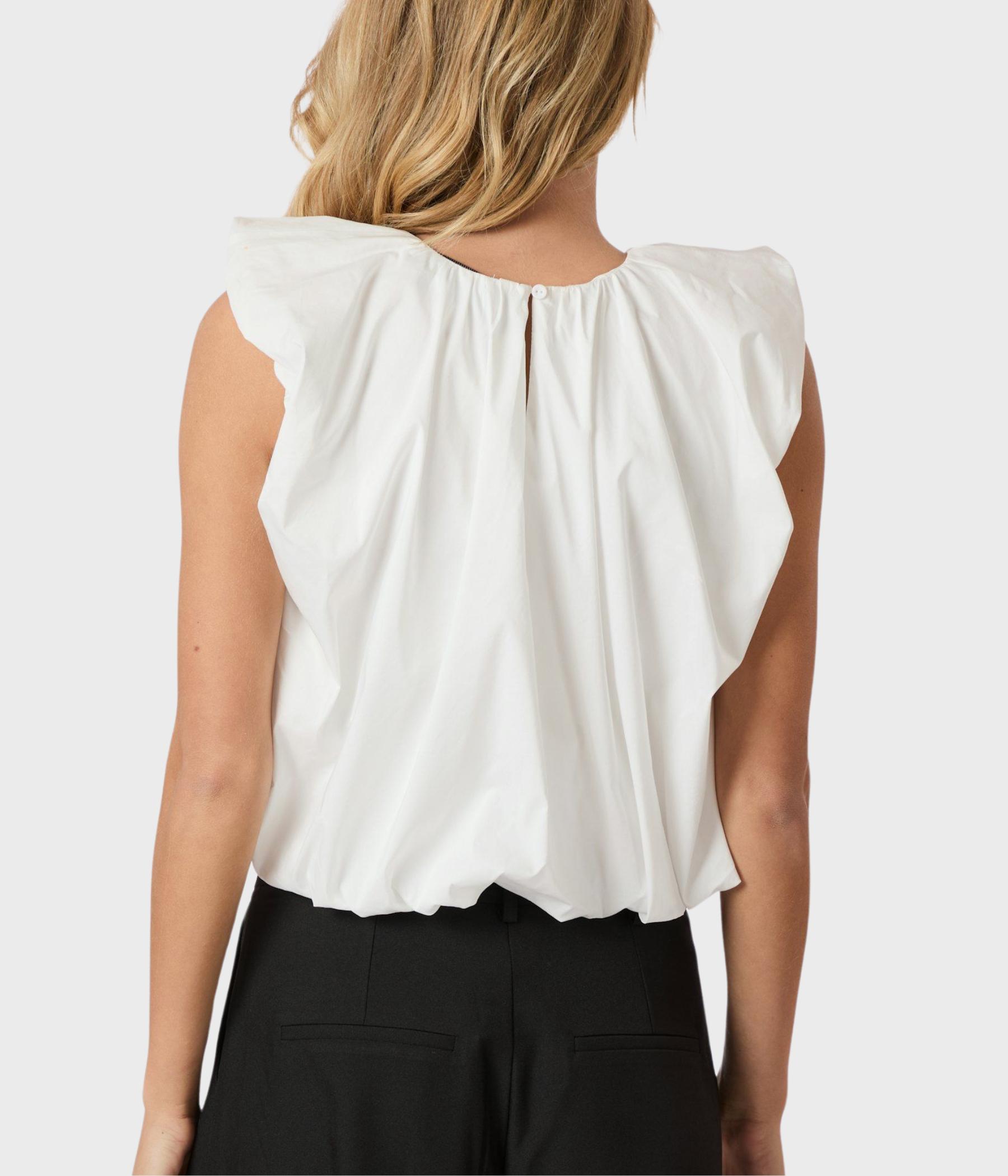 Ivania Poplin Top (120 White)