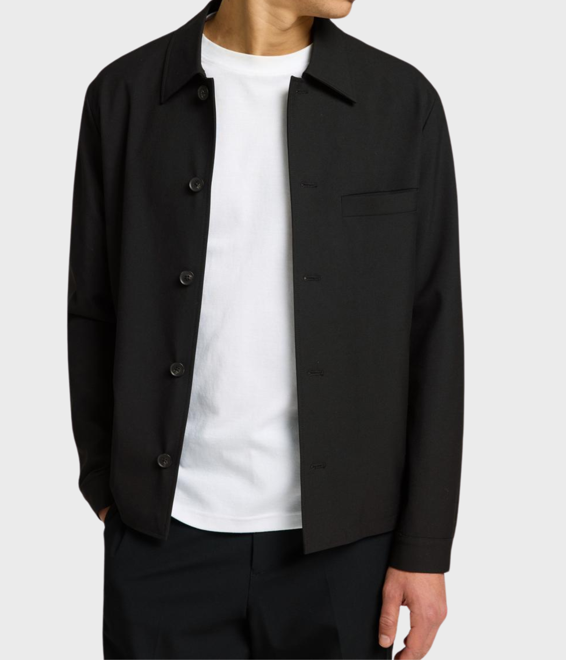 En svart overshirt från Selected Homme.