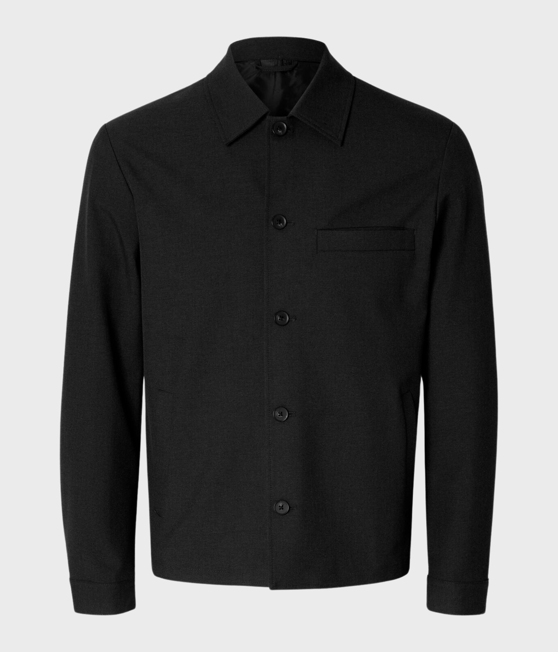 SLHREG-ROBERT OVERSHIRT NOOS (Black)