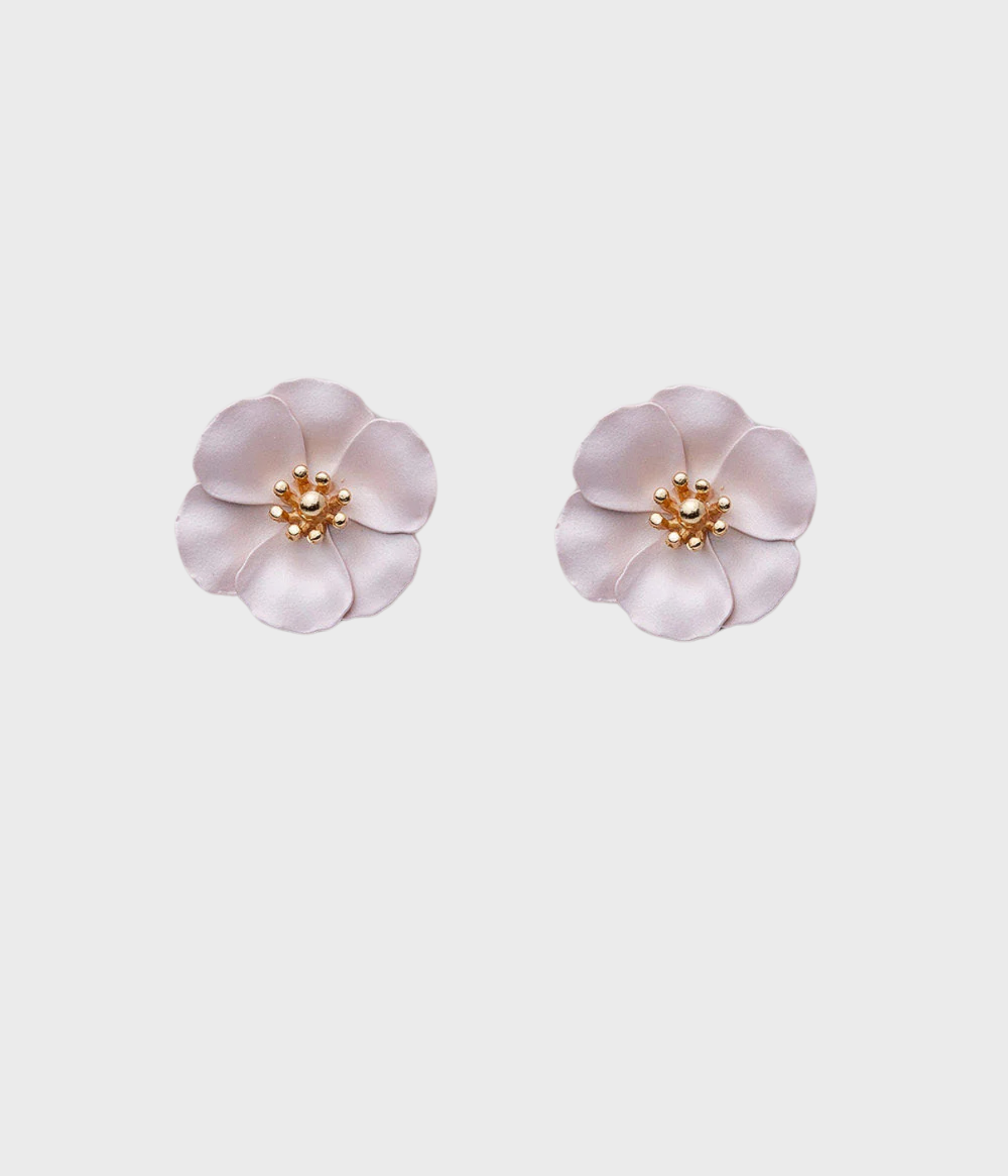 Flower Small Earrings Pearl Pink (Pearl Pink)