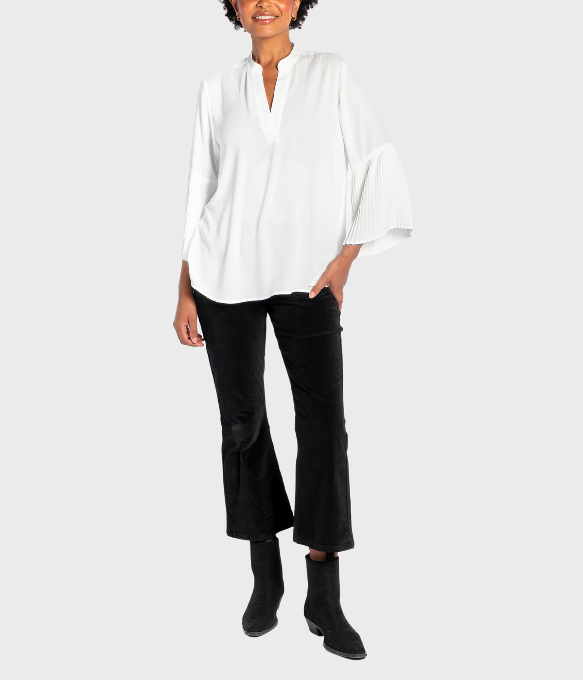 Mila Blouse (0003 White Alyssum)
