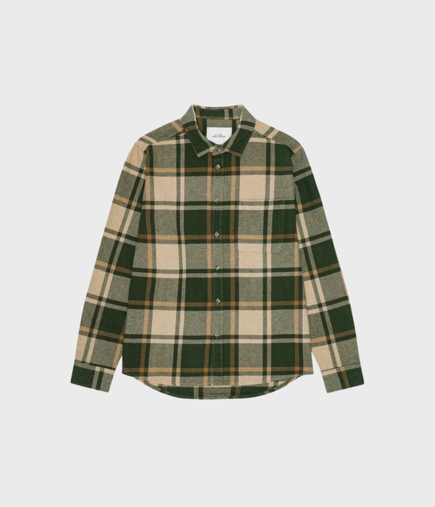 Check Flannel Shirt (528 Rosin Green)