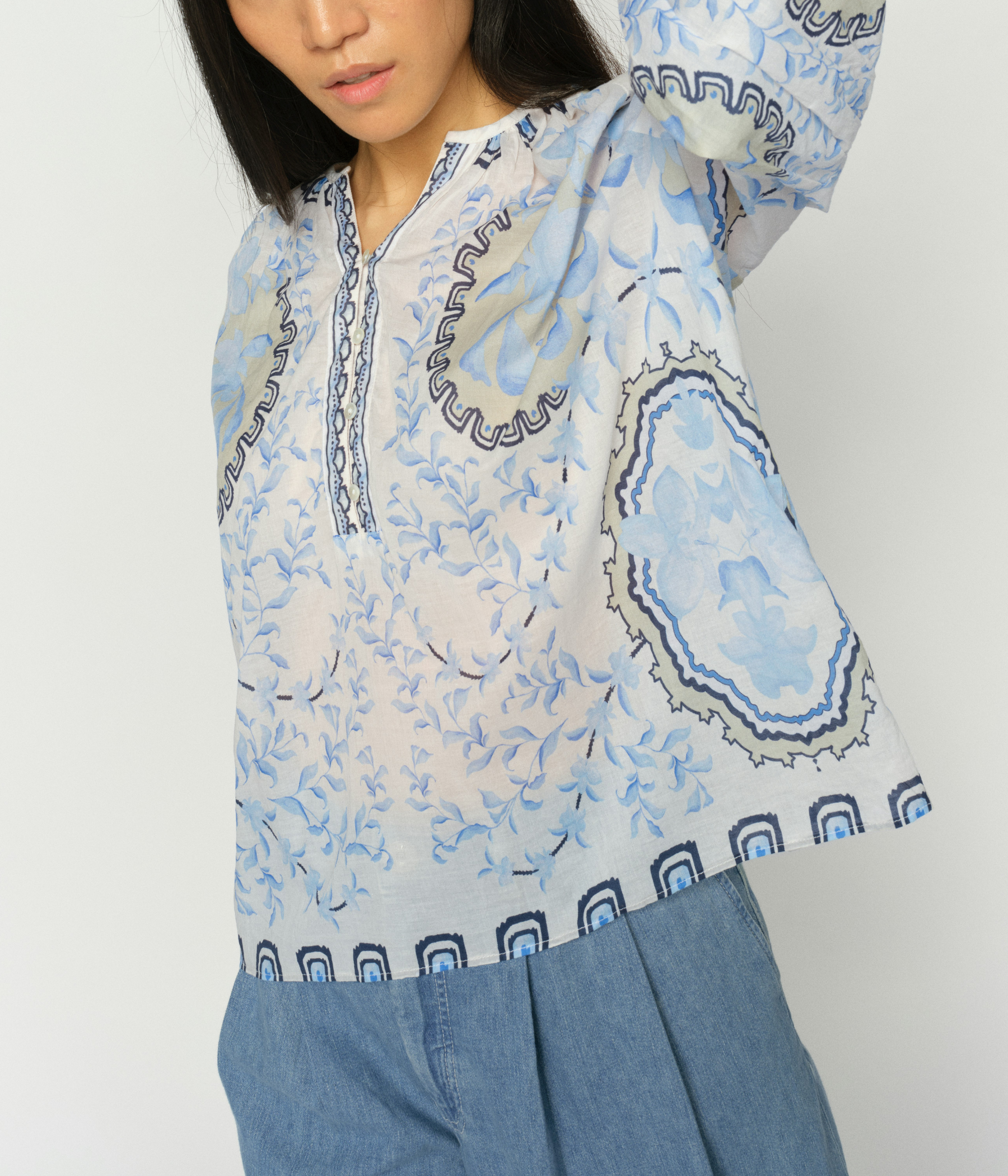 Mmwylde Orchid Blouse (835 Brunnera Blue)
