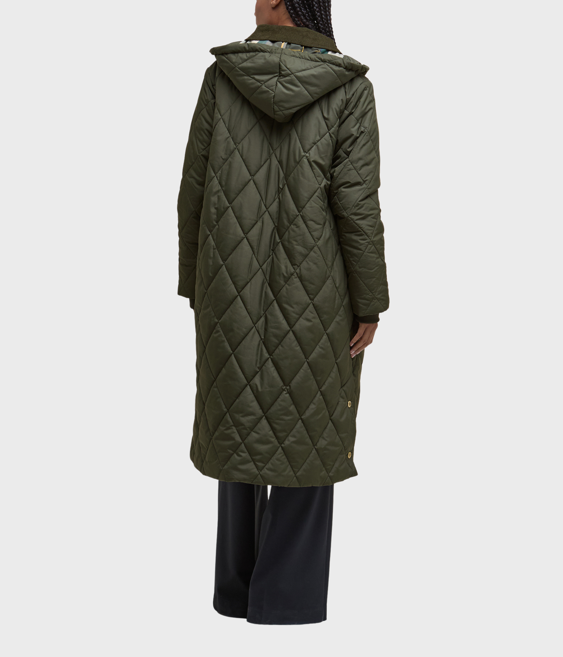 Barbour Meredith Quilted Jacket (OL71 Olive/Ancient Tartan)